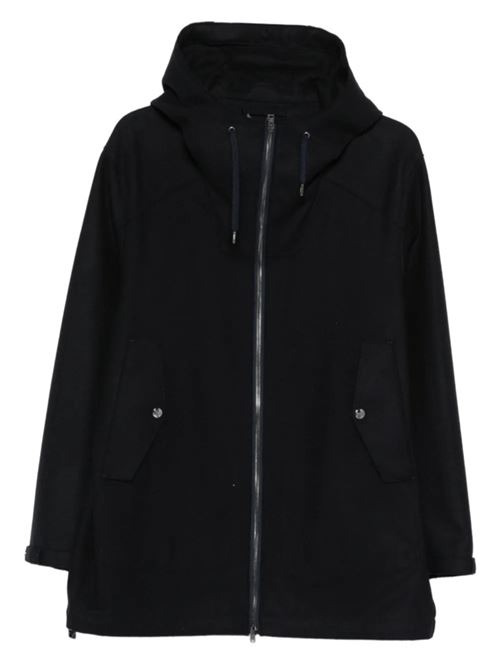 Giaccone da uomo  in misto lana, parka, colore blu navy HERNO | GC000095U334559200